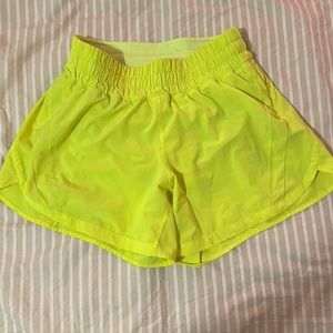 Size 6 highlighter yellow lulu shorts